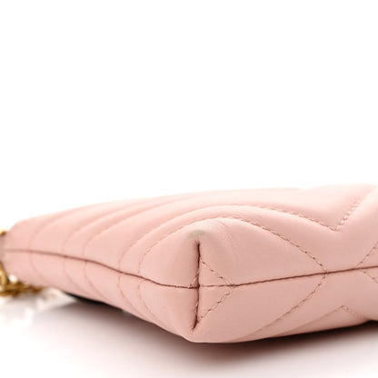 Gucci Calfskin Matelasse Mini GG Marmont Chain Bag Perfect Pink 10 of 12