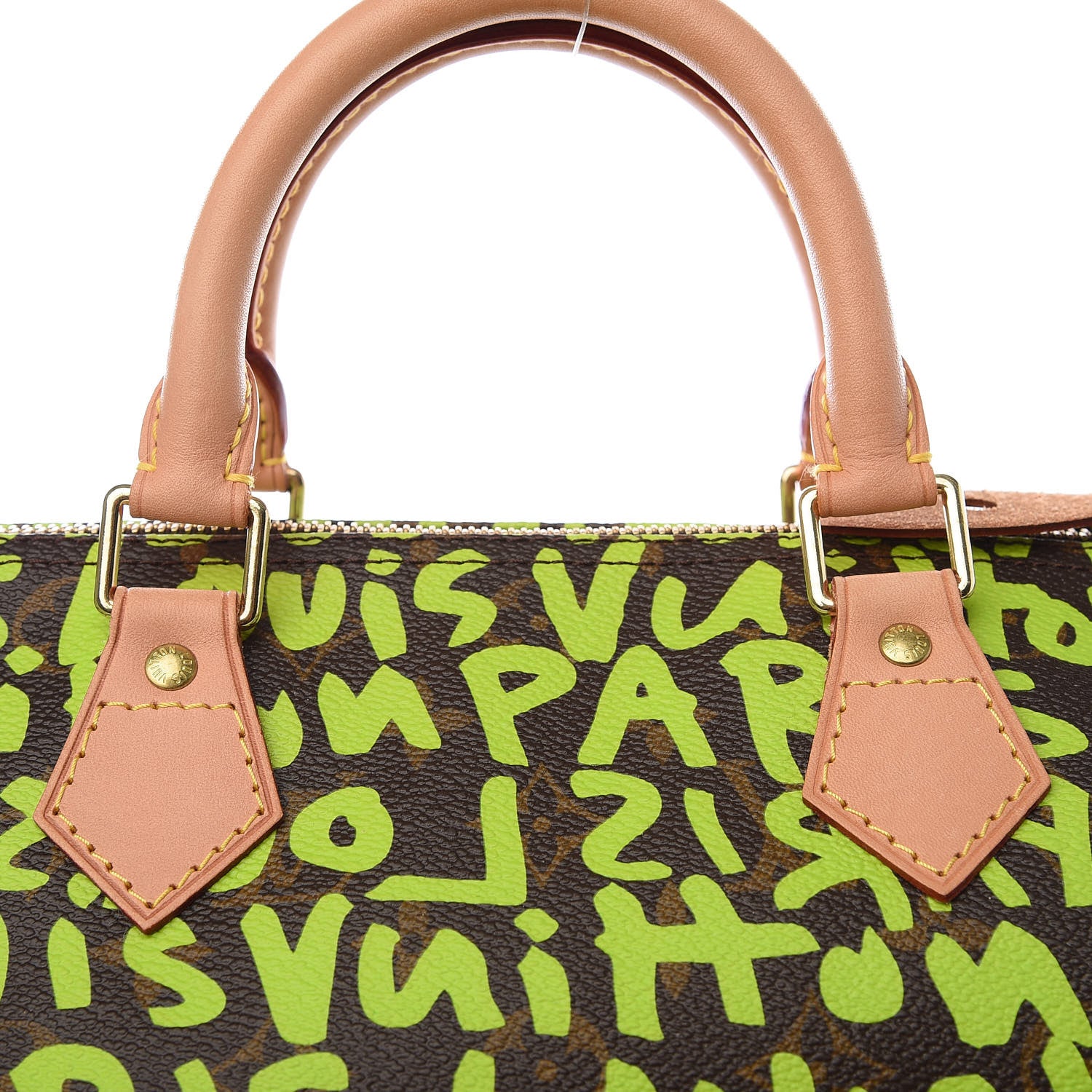 Louis Vuitton Monogram Graffiti Speedy 30 Green 9 of 9