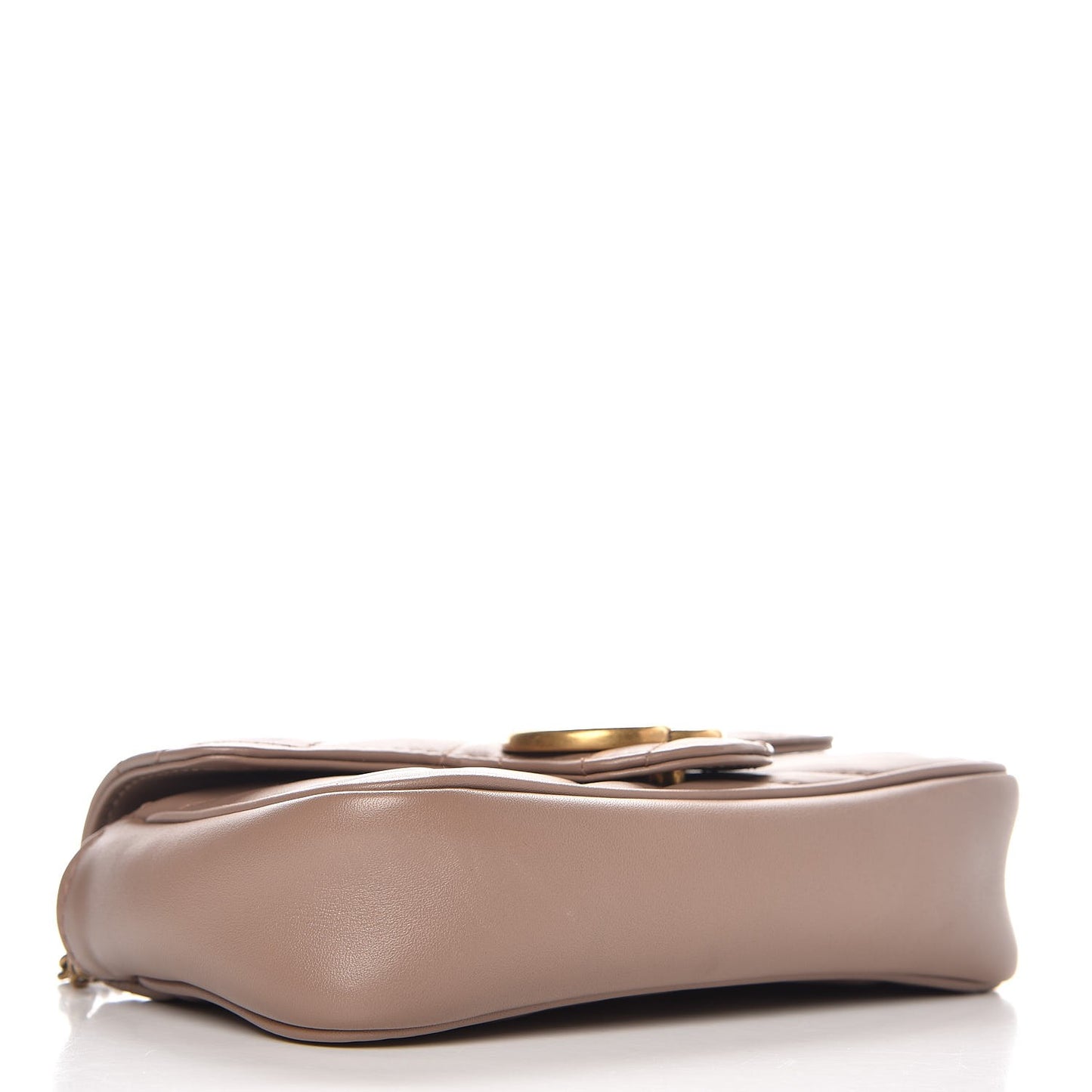 Calfskin Matelasse Super Mini GG Marmont Shoulder Bag Porcelain Rose