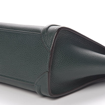 Celine Drummed Calfskin Nano Luggage Amazone 9 of 10