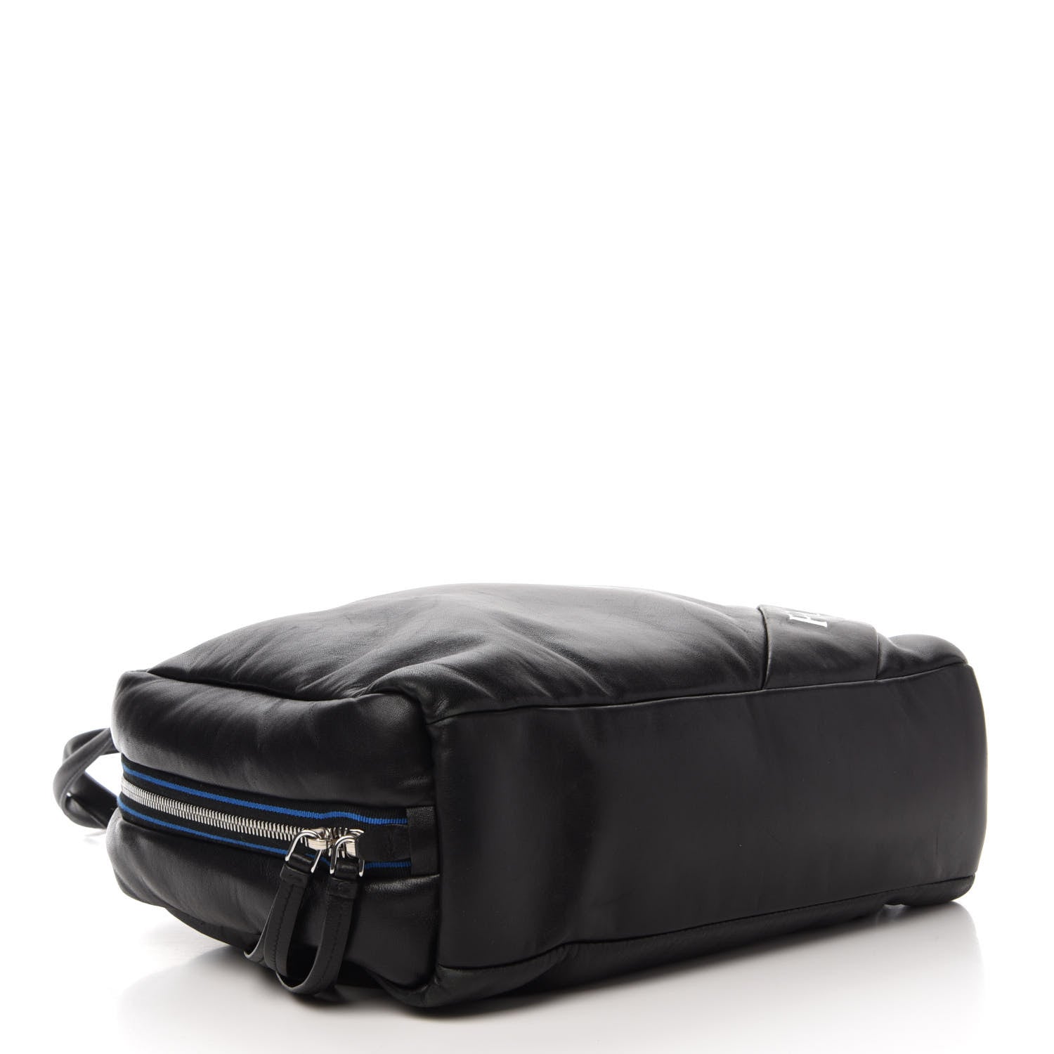 Prada Nappa Soft Tote Black Cobalto 4 of 15