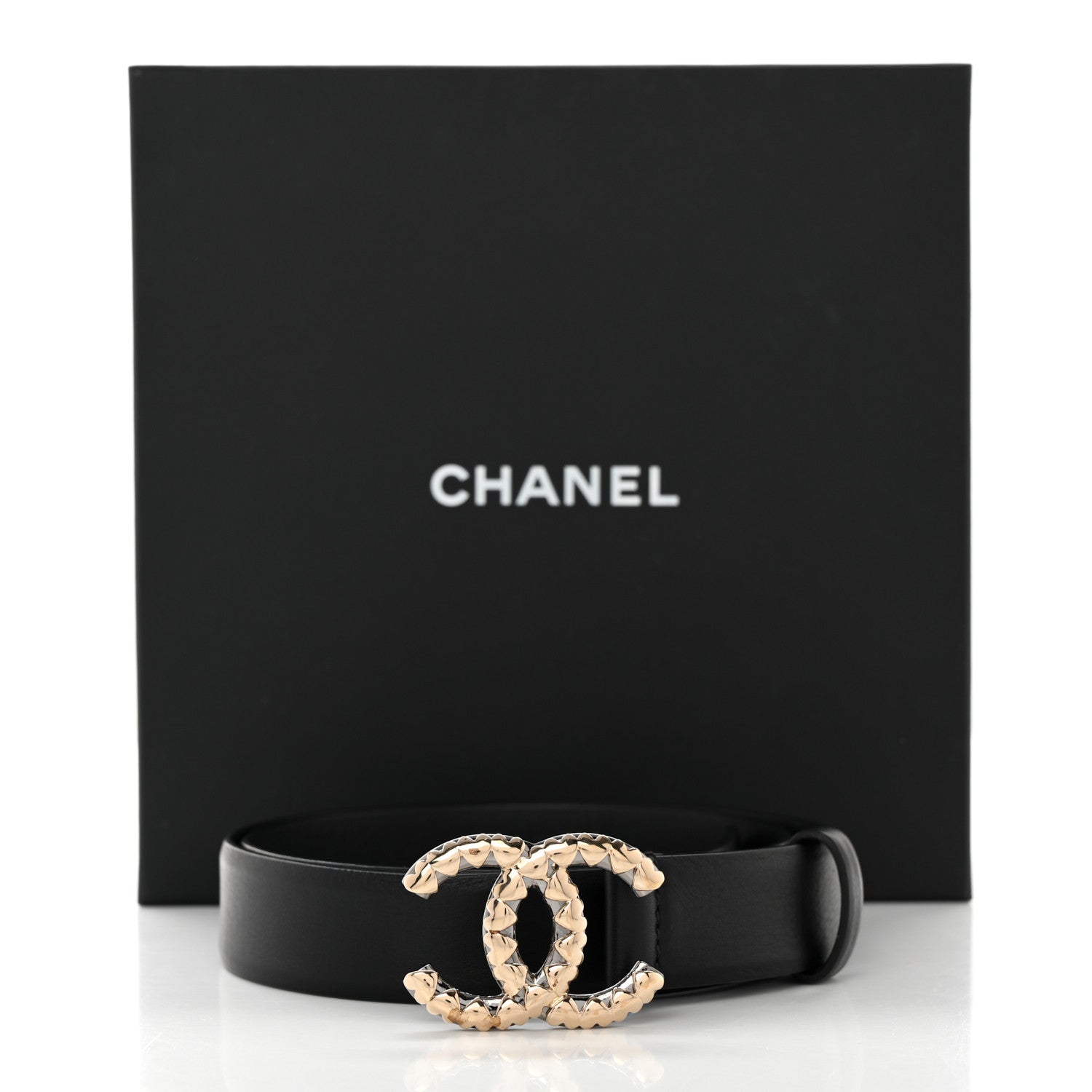 Chanel Lambskin CC Belt 70 28 Black 8 of 8