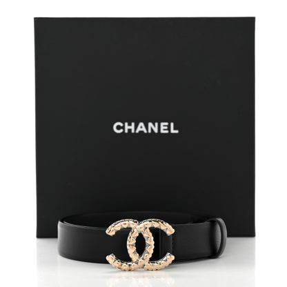 Chanel Lambskin CC Belt 70 28 Black 8 of 8