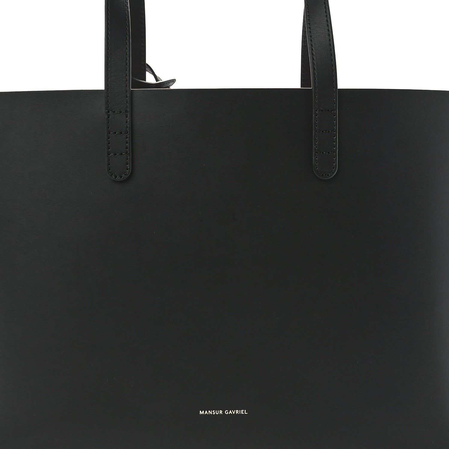 Mansur Gavriel Saffiano Large Shopping Tote Black Flamma 10 of 13