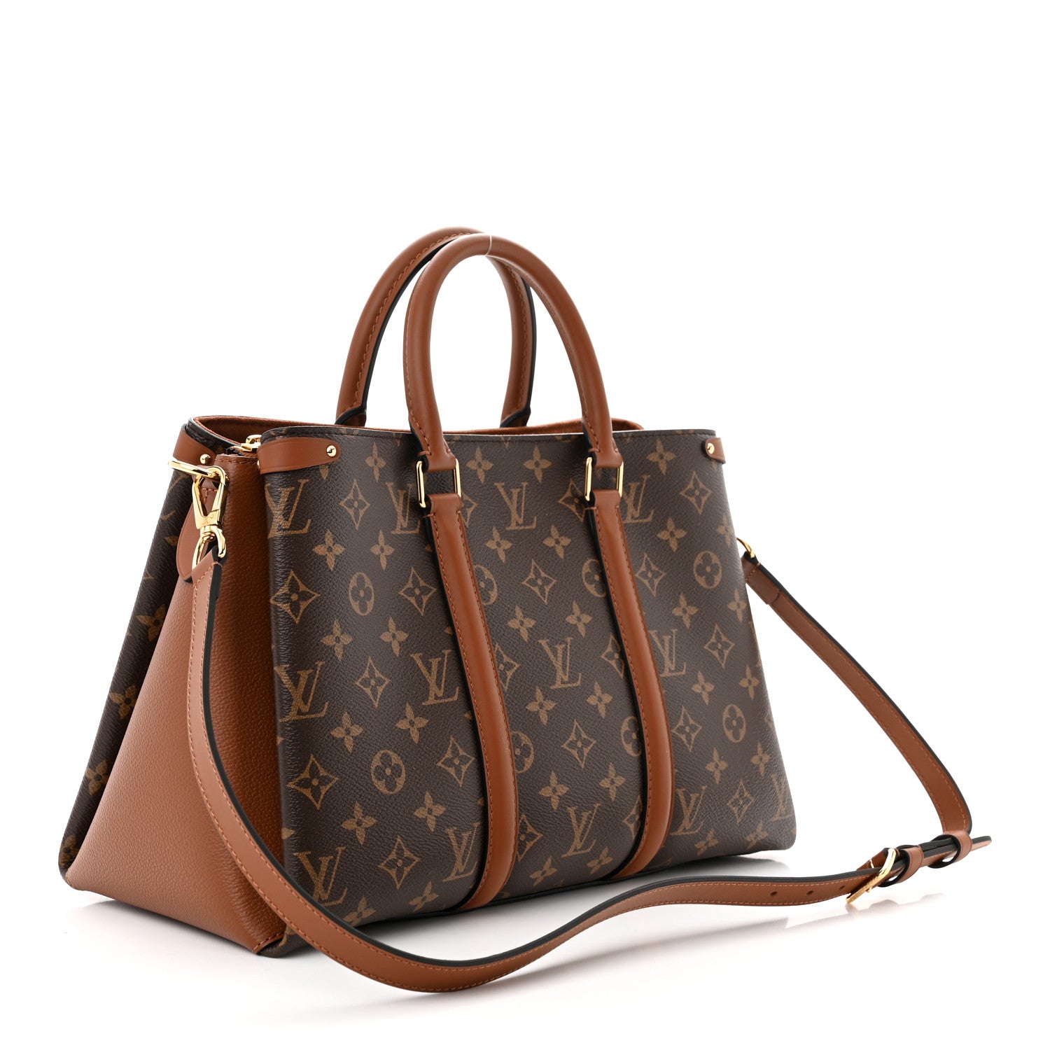 Louis Vuitton Monogram Soufflot MM Caramel 3 of 10