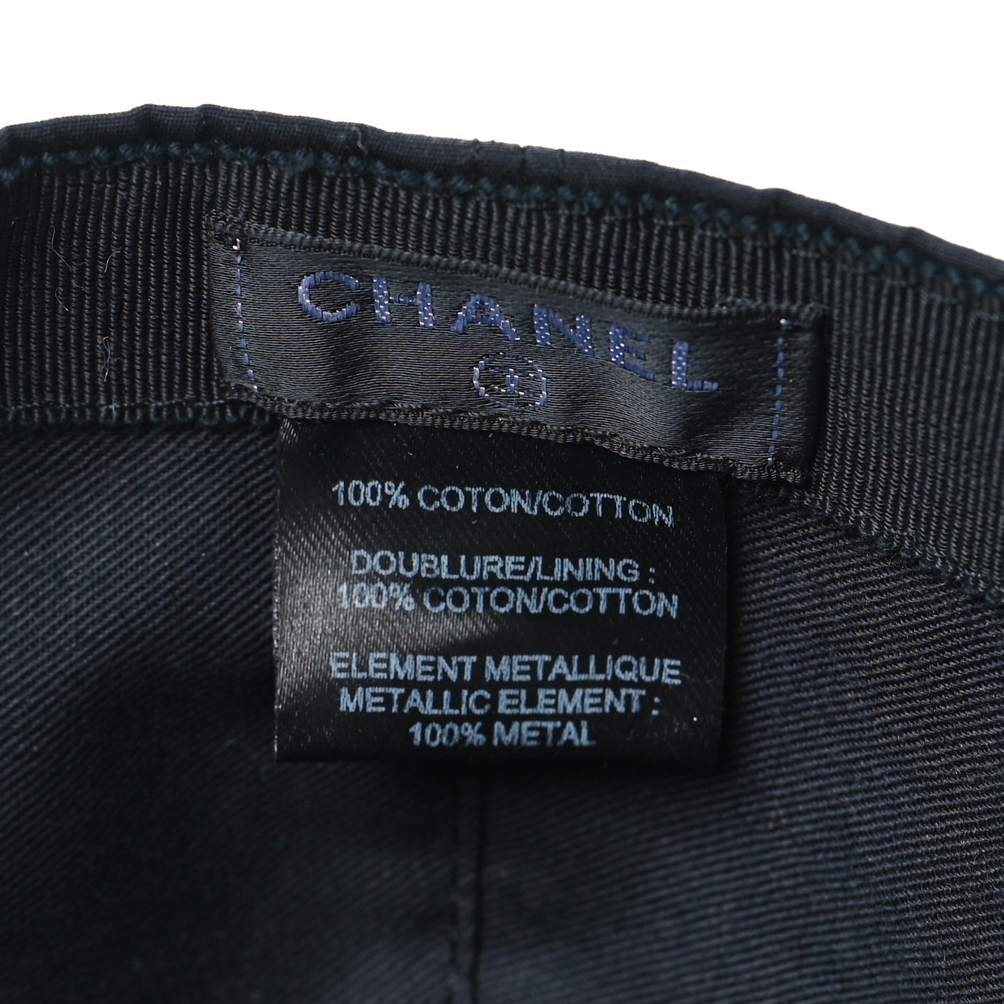 Cotton CC Cap Hat Black