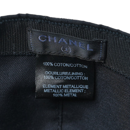 Chanel Cotton CC Cap Hat Black 7 of 7