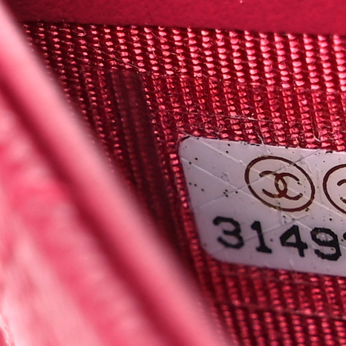 Caviar Quilted Long Flap Wallet Dark Pink