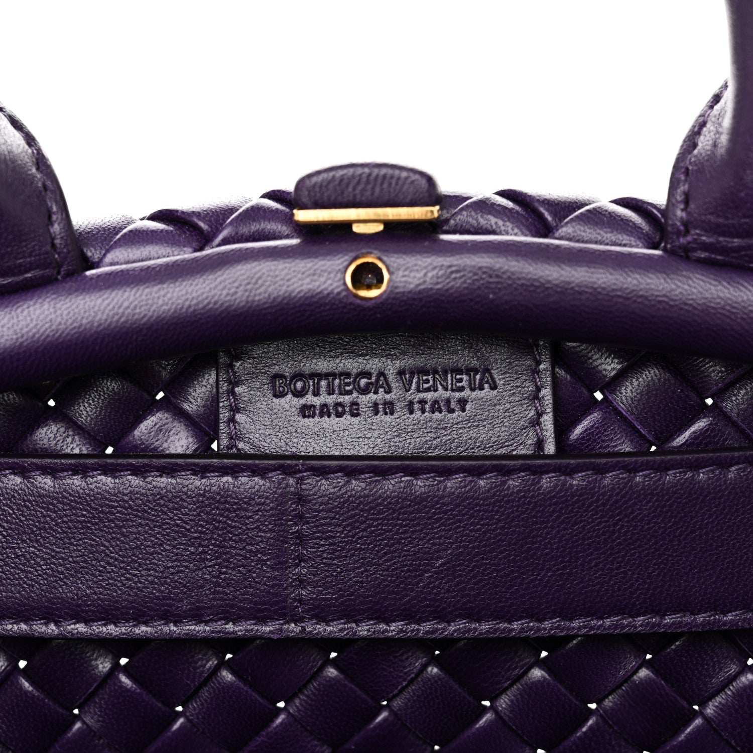 Bottega Veneta Nappa Intrecciato Small Padded The Handle Tote Purple 6 of 9