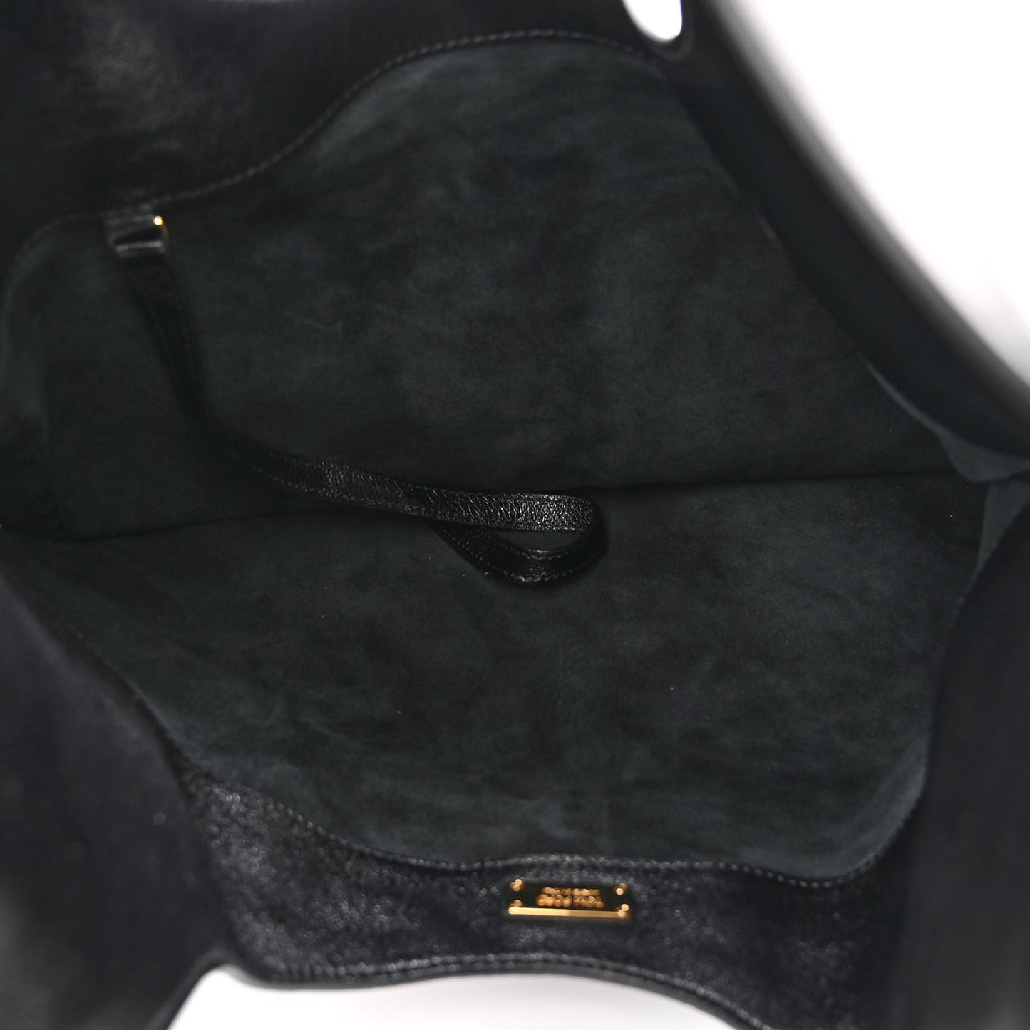 Ramskin Large Alix Padlock Zip Shoulder Bag Black