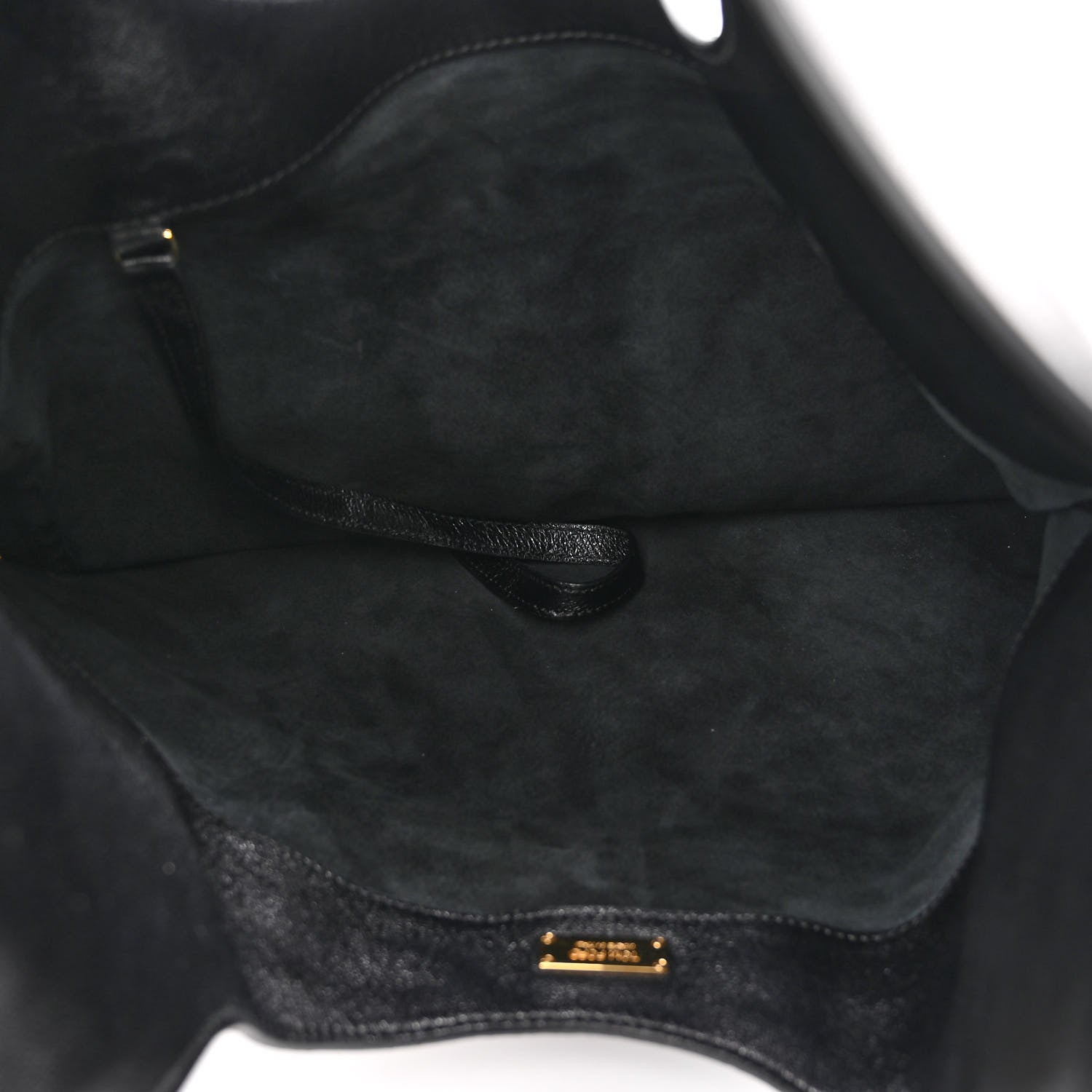 Tom Ford Ramskin Large Alix Padlock Zip Shoulder Bag Black 6 of 9