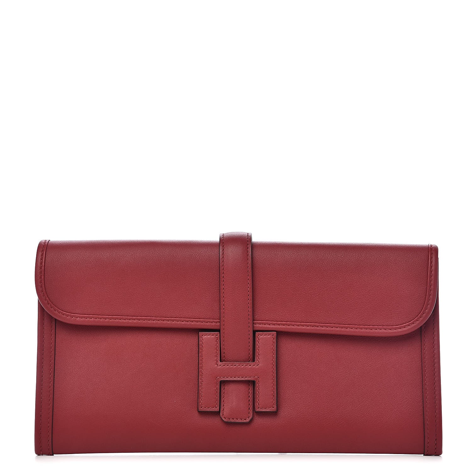 Hermes Swift Jige Elan 29 Clutch Rouge Grenat 1 of 7