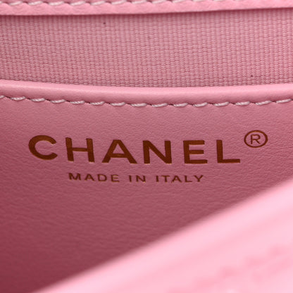 Chanel Calfskin Quilted Small Messenger Flap Light Pink 6 of 11