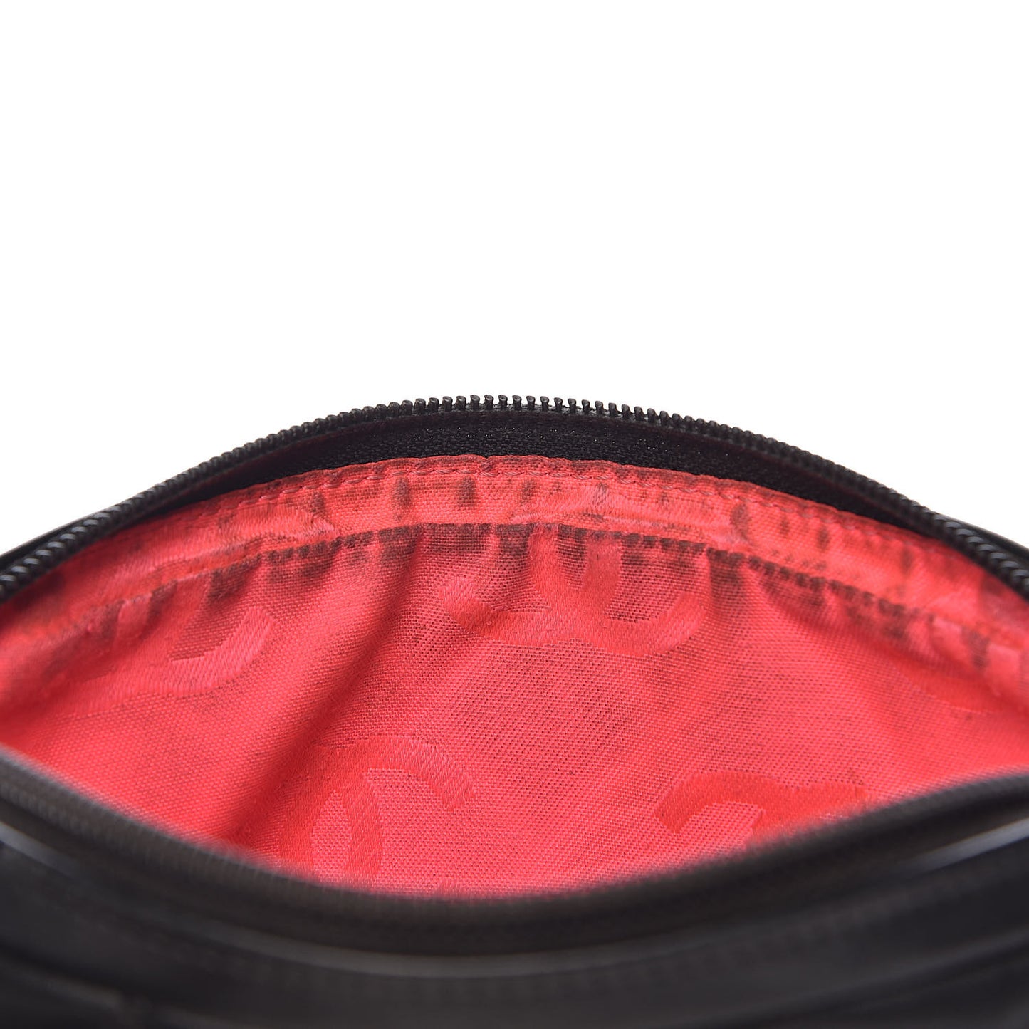 Calfskin Quilted Cambon Pochette Black