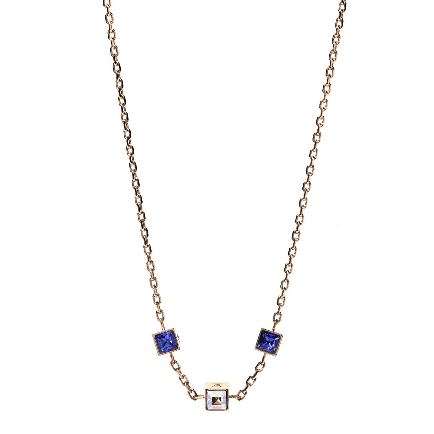 Louis Vuitton Swarovski Gamble Short Necklace Azur 1 of 4