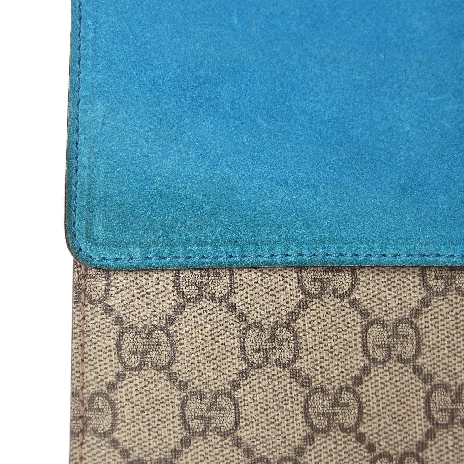 Gucci GG Supreme Monogram Small Dionysus Shoulder Bag Bright Turquoise 12 of 16