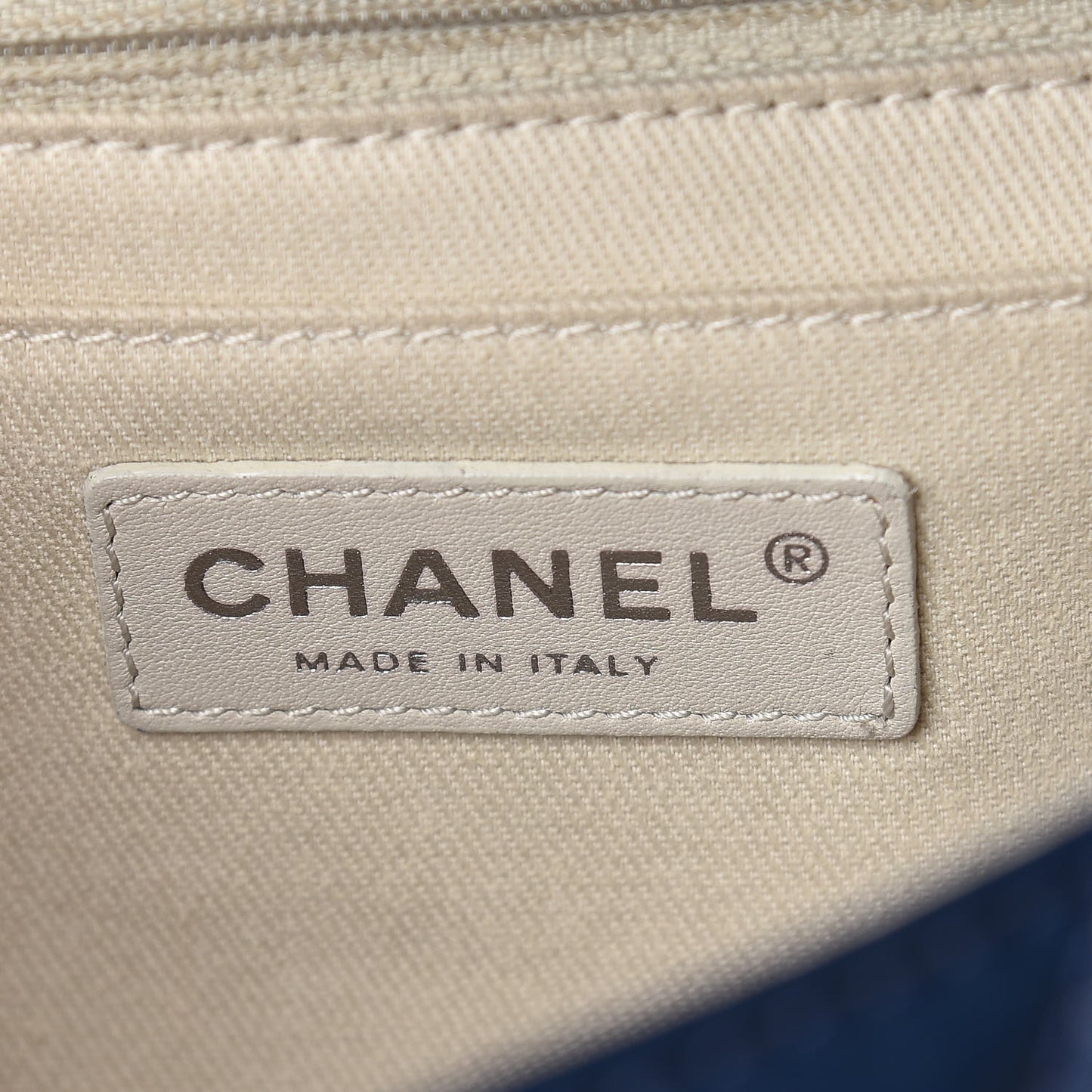 Vinyl Quilted In the Business Flap Bag Blue
