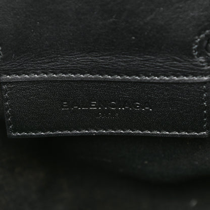Balenciaga Cotton Canvas Calfskin Bucket Bag Black 7 of 14
