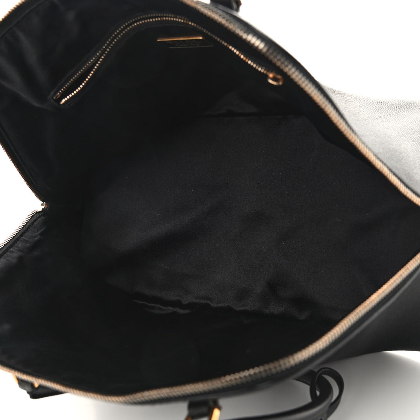 Saffiano Lux Large Promenade Tote Black
