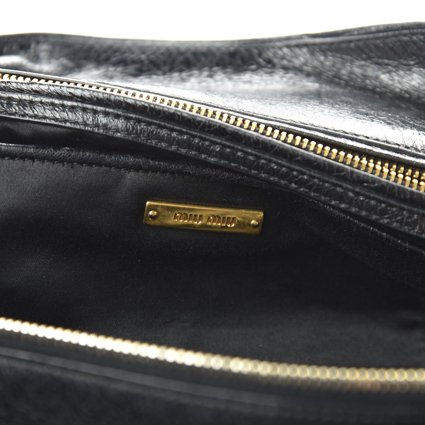Vitello Shine Bow Shopping Tote Black