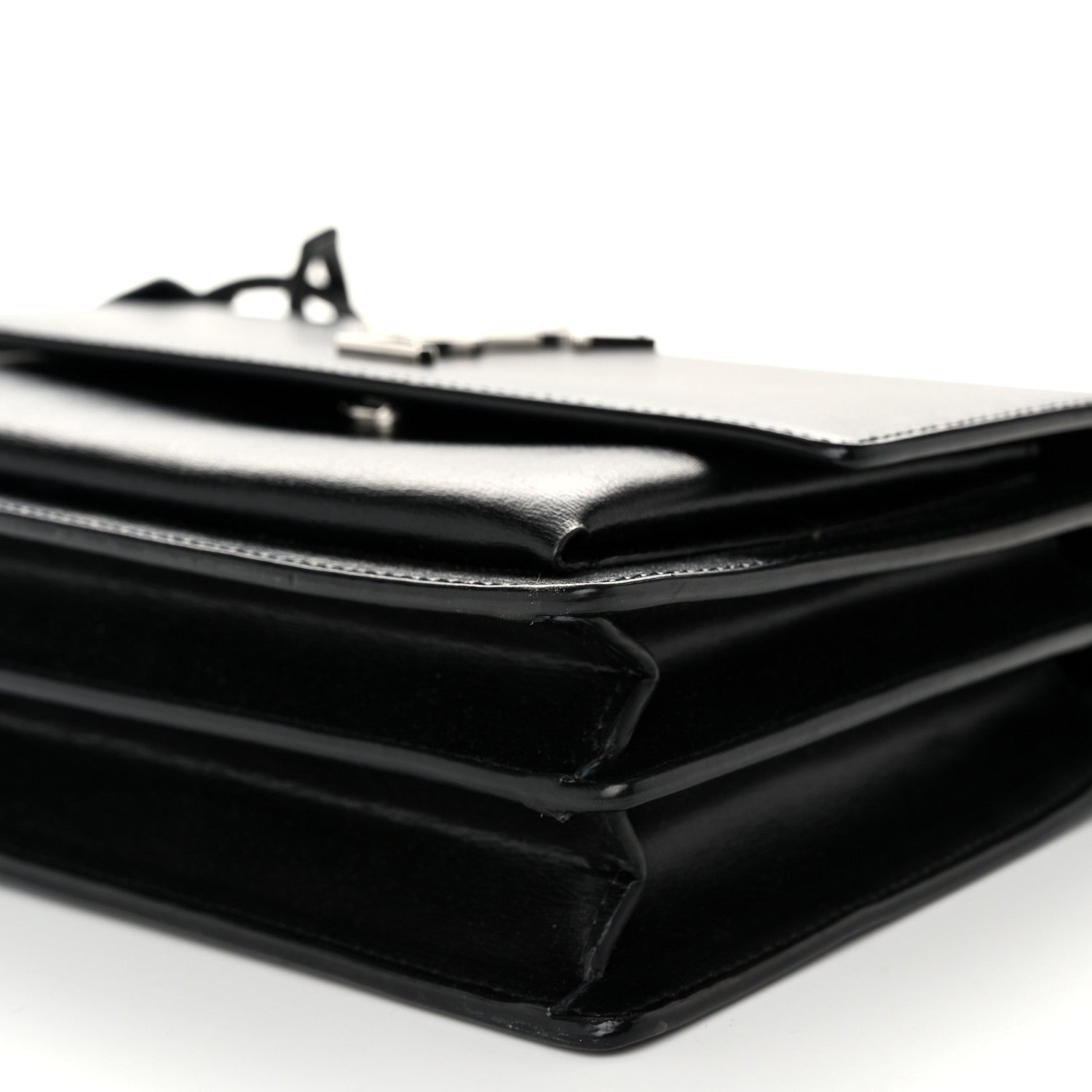 Saint Laurent Calfskin Medium Monogram Sunset Black 10 of 10