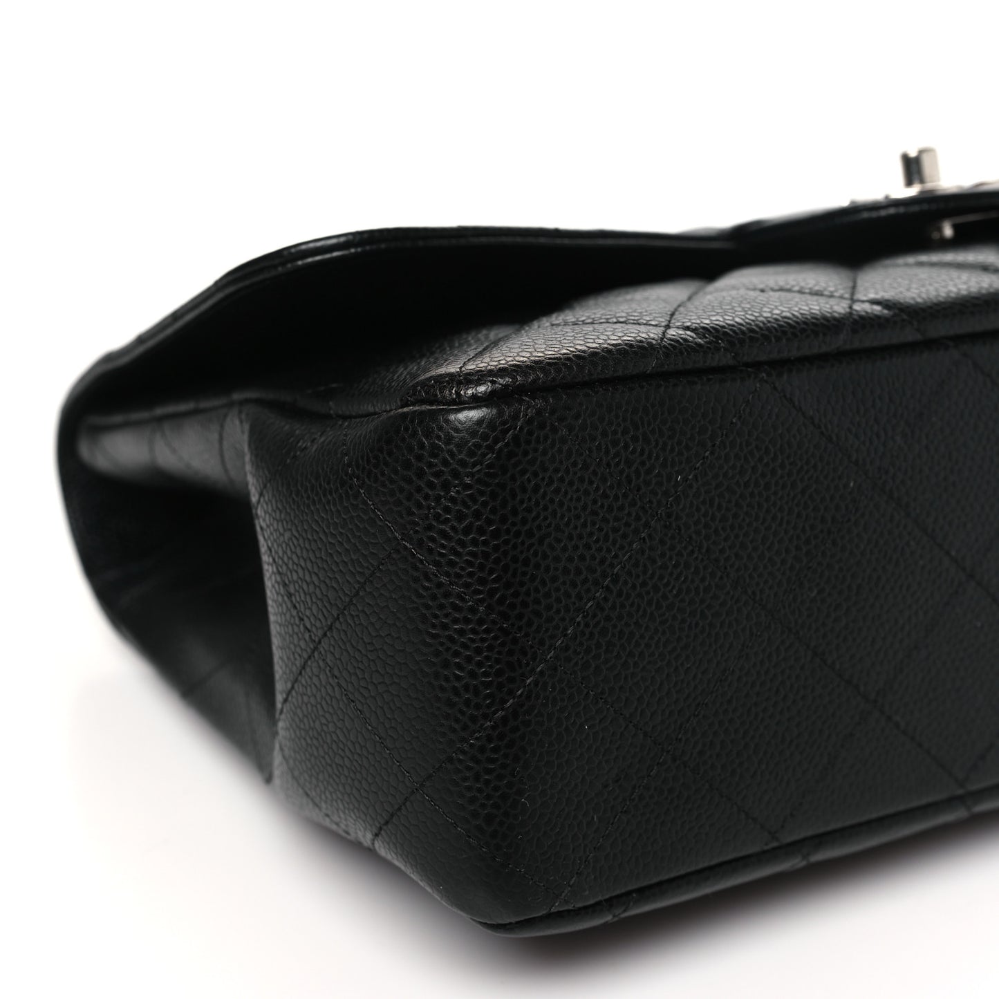 Caviar Quilted Jumbo Single Flap Black
