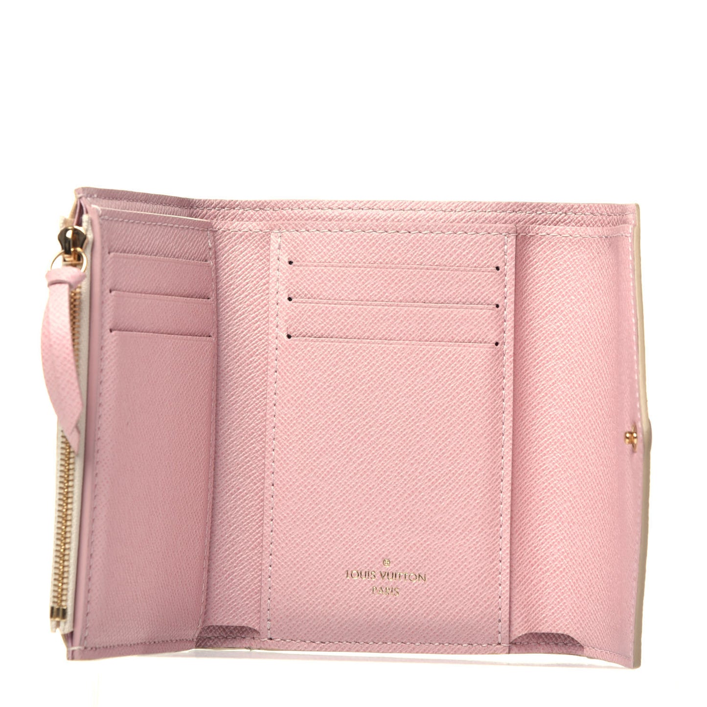 Damier Azur Victorine Wallet Rose Ballerine