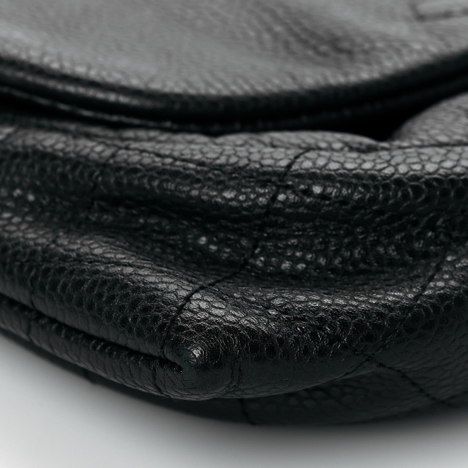 Chanel Caviar Half Moon Wallet On Chain WOC Black 9 of 10