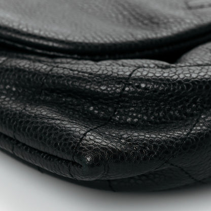 Chanel Caviar Half Moon Wallet On Chain WOC Black 9 of 10