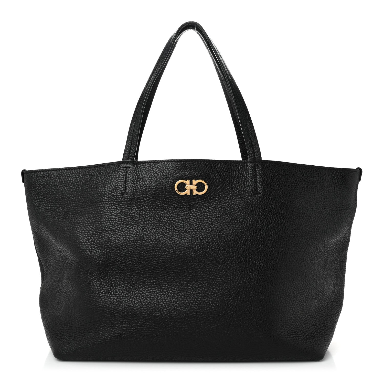 Salvatore Ferragamo Calfskin Medium Tote Black 1 of 10