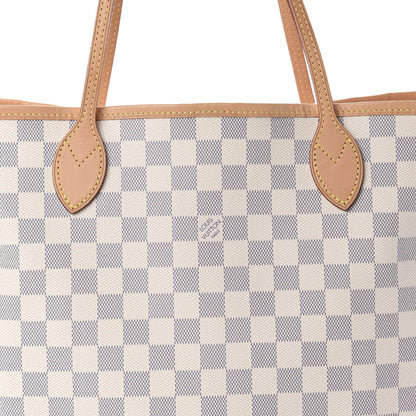 Louis Vuitton Damier Azur Neo Neverfull MM Rose Ballerine 13 of 13