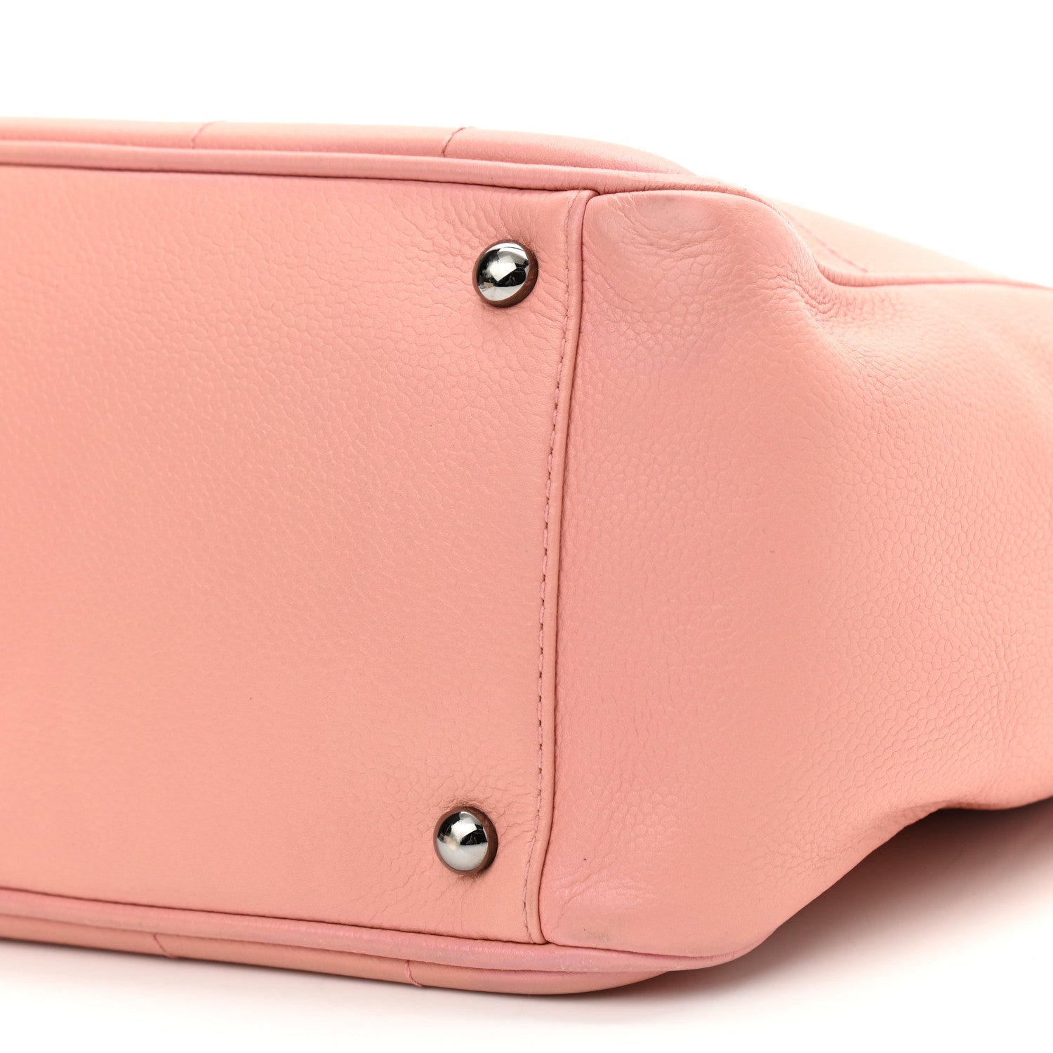 Chanel Caviar Square Stitched Tote Pink 9 of 9