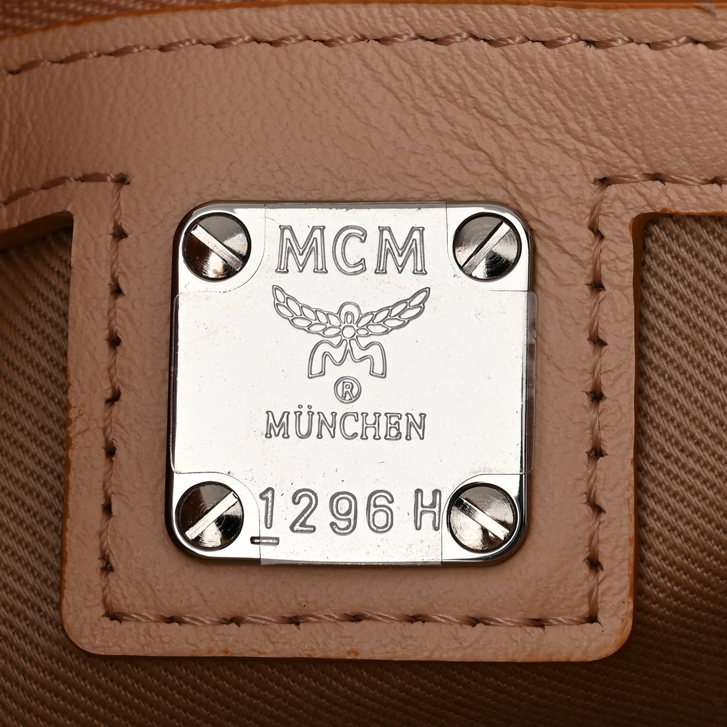 Calfskin Ottomar Monogram Medium Essential Tote Bisque