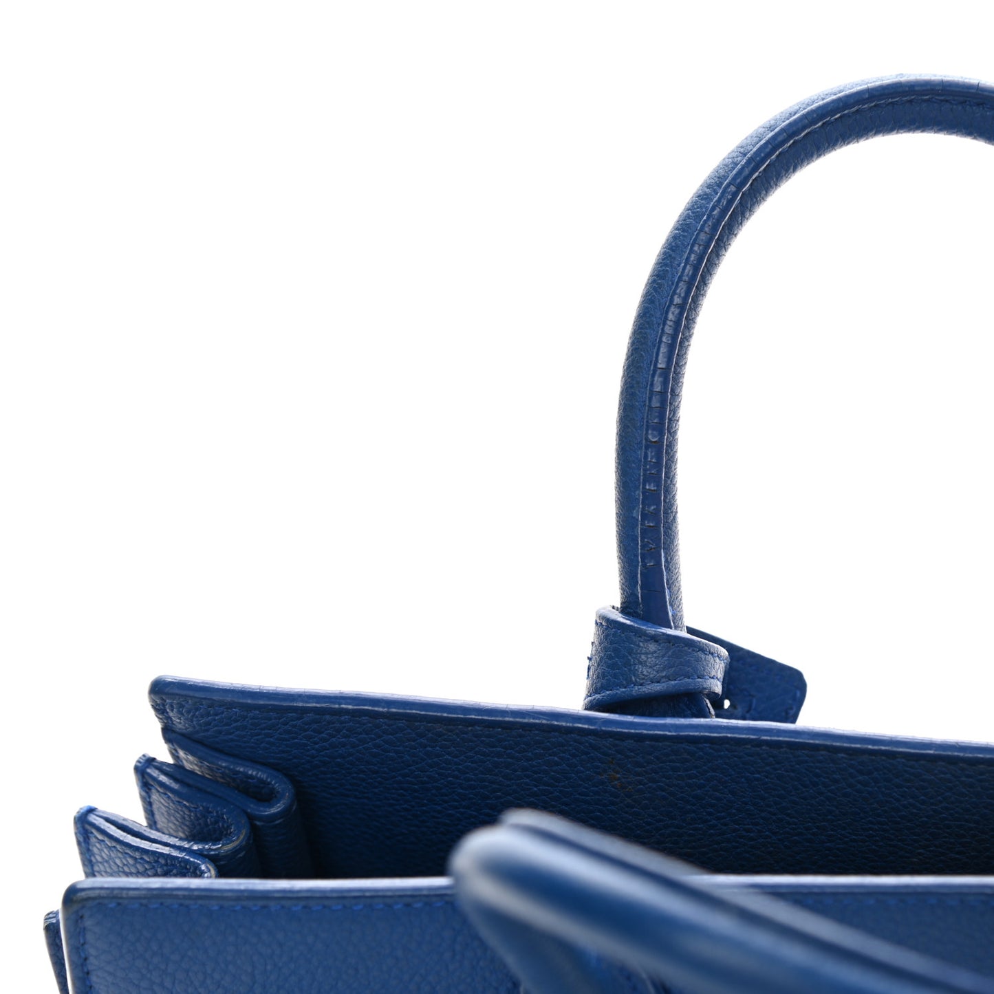 Grained Calfskin Nano Sac De Jour Royal Blue