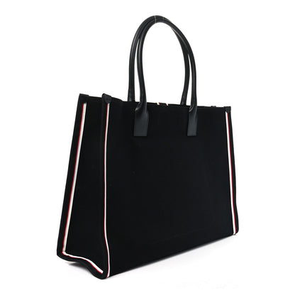 Christian Louboutin Linen Calfskin Extra Large Nastroloubi F.A.V.L. Tote Black 3 of 10