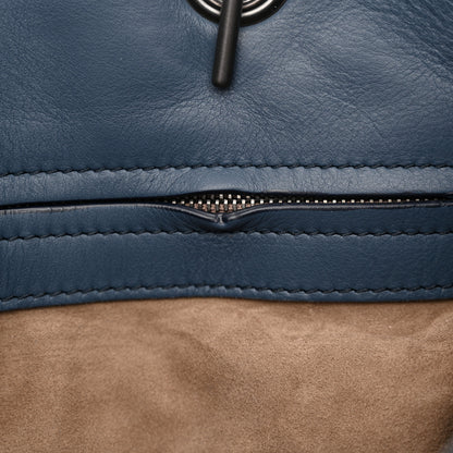 Bottega Veneta Lambskin Intrecciato Boutis Medium Tote Dark Denim 11 of 15