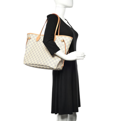 Louis Vuitton Damier Azur Neo Neverfull MM Rose Ballerine 2 of 13