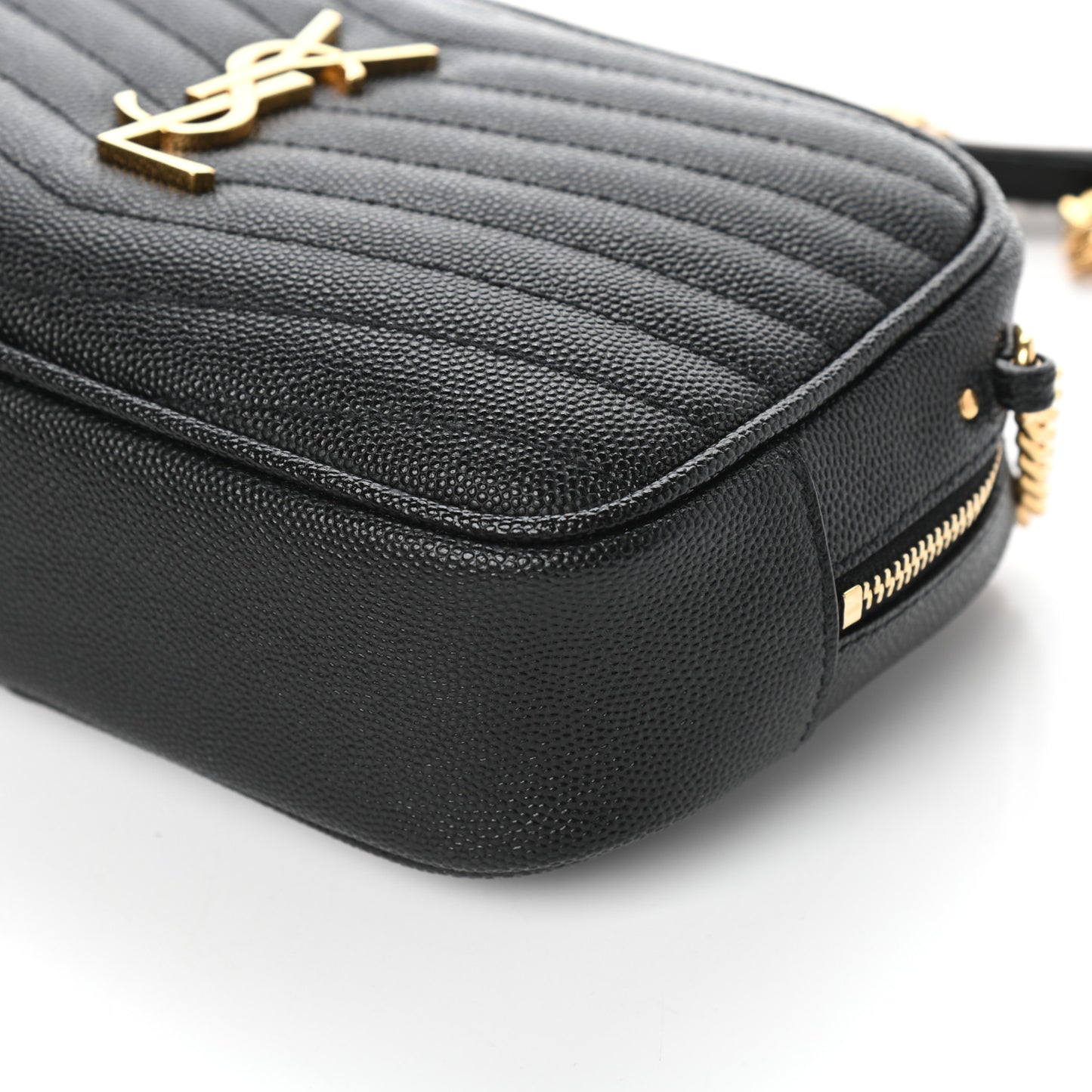 Grain De Poudre Matelasse Monogram Mini Lou Camera Bag Black