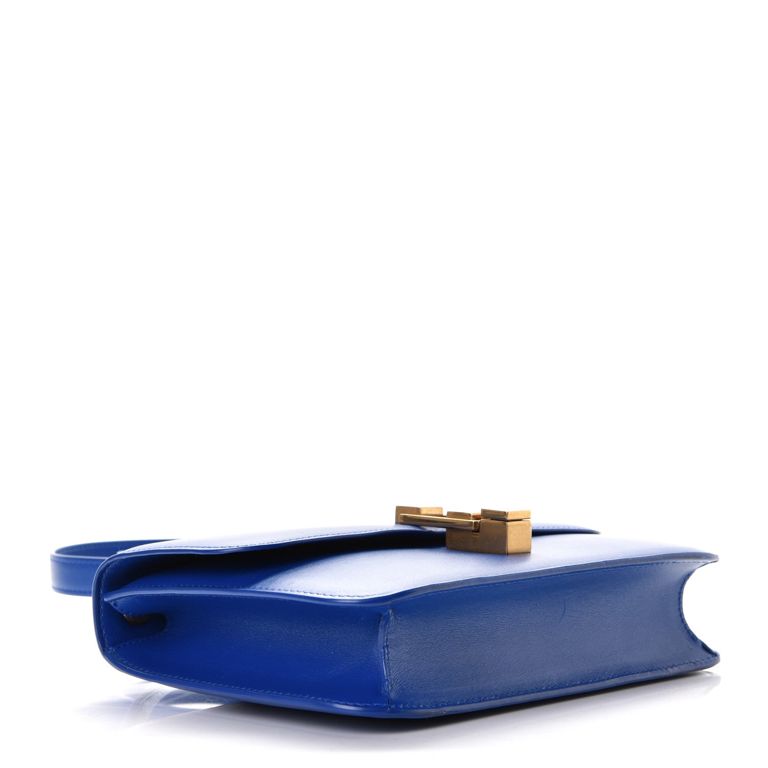 Saint Laurent Smooth Calfskin Carre Satchel Royal Blue 3 of 6