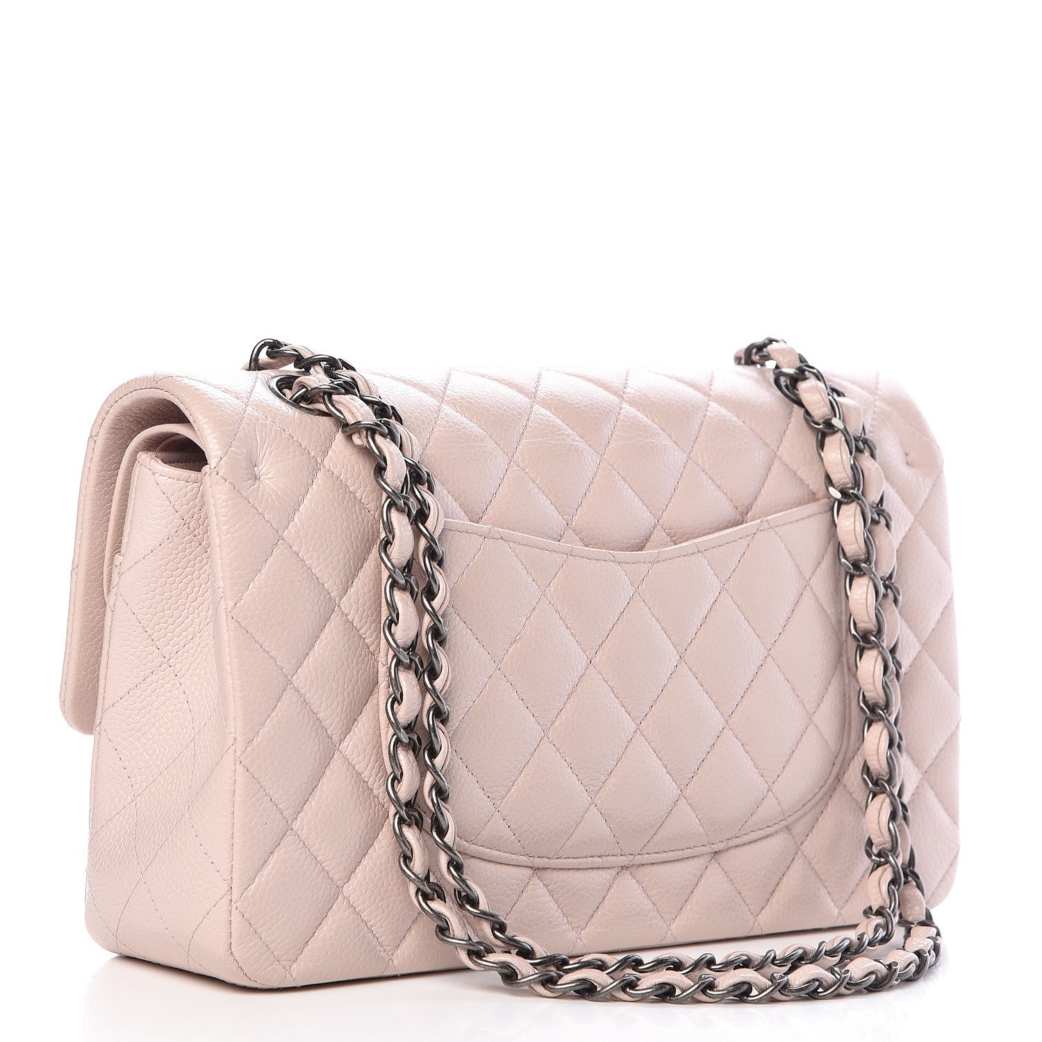 Chanel Caviar Quilted Medium Double Flap Pink 3 of 19