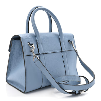 Mulberry Classic Grain Calfskin Small Bayswater Porcelain Blue 2 of 15