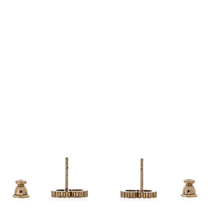 Christian Dior Crystal Clair D Lune Earrings Gold 3 of 4