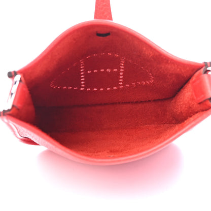 Hermes Taurillon Clemence Evelyne TPM Rouge De Coeur 5 of 9