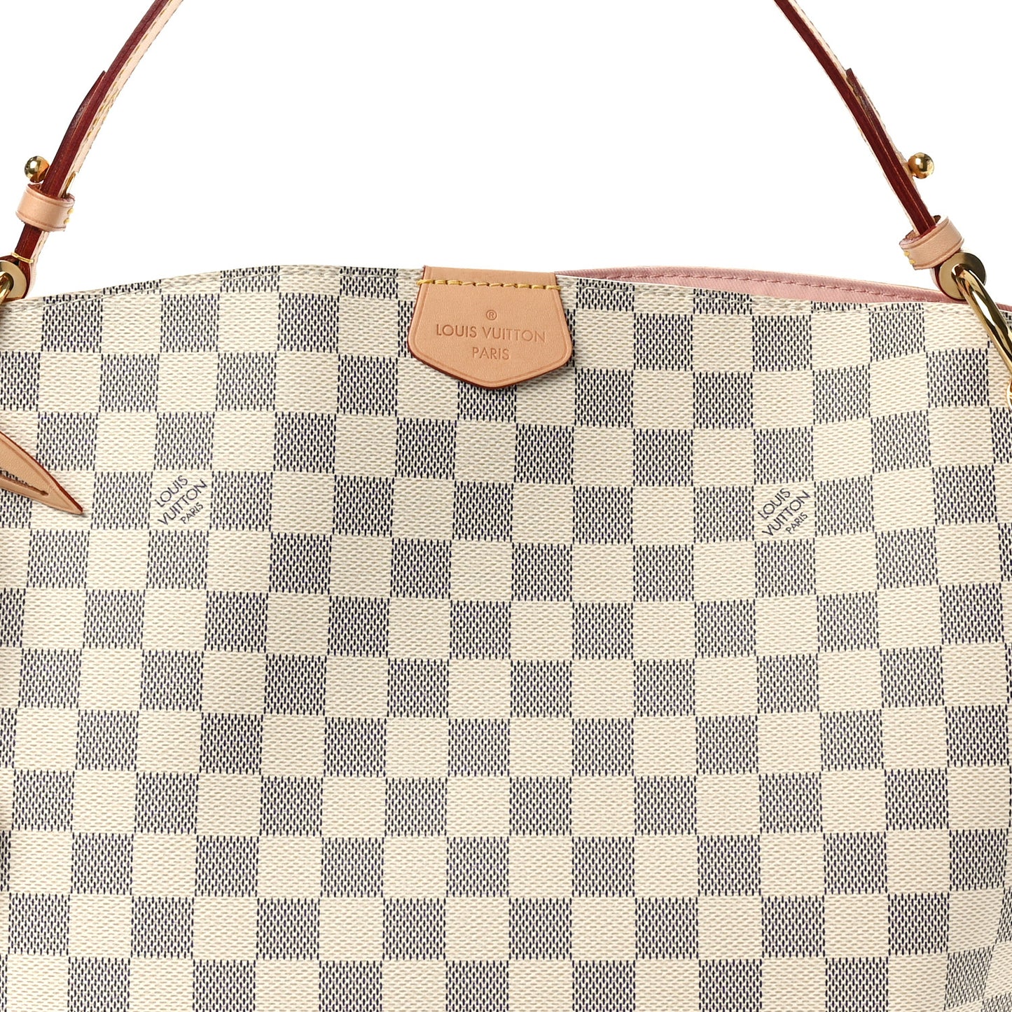 Damier Azur Graceful PM Rose Ballerine
