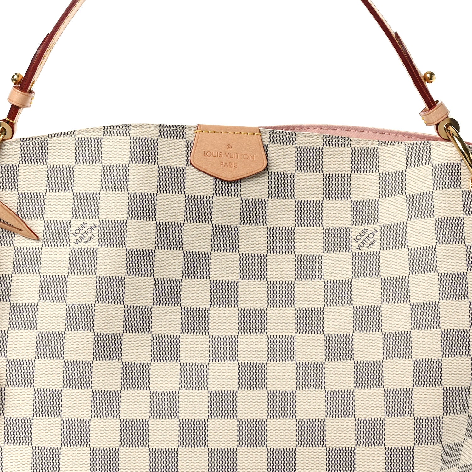 Louis Vuitton Damier Azur Graceful PM Rose Ballerine 7 of 10