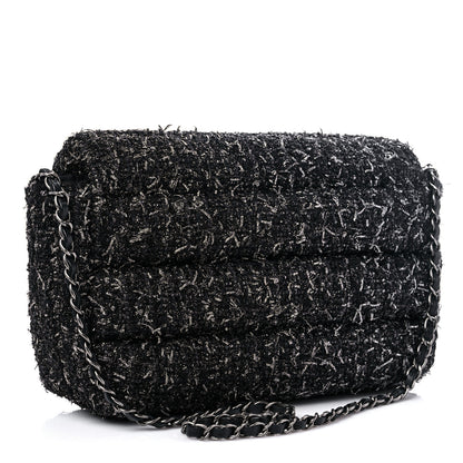 Chanel Glittered Tweed Quilted Jumbo Flap Multicolor 3 of 9