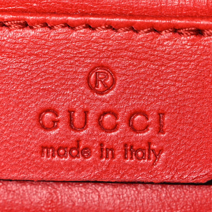 Gucci Patent Microguccissima Small Broadway Clutch Red 6 of 7