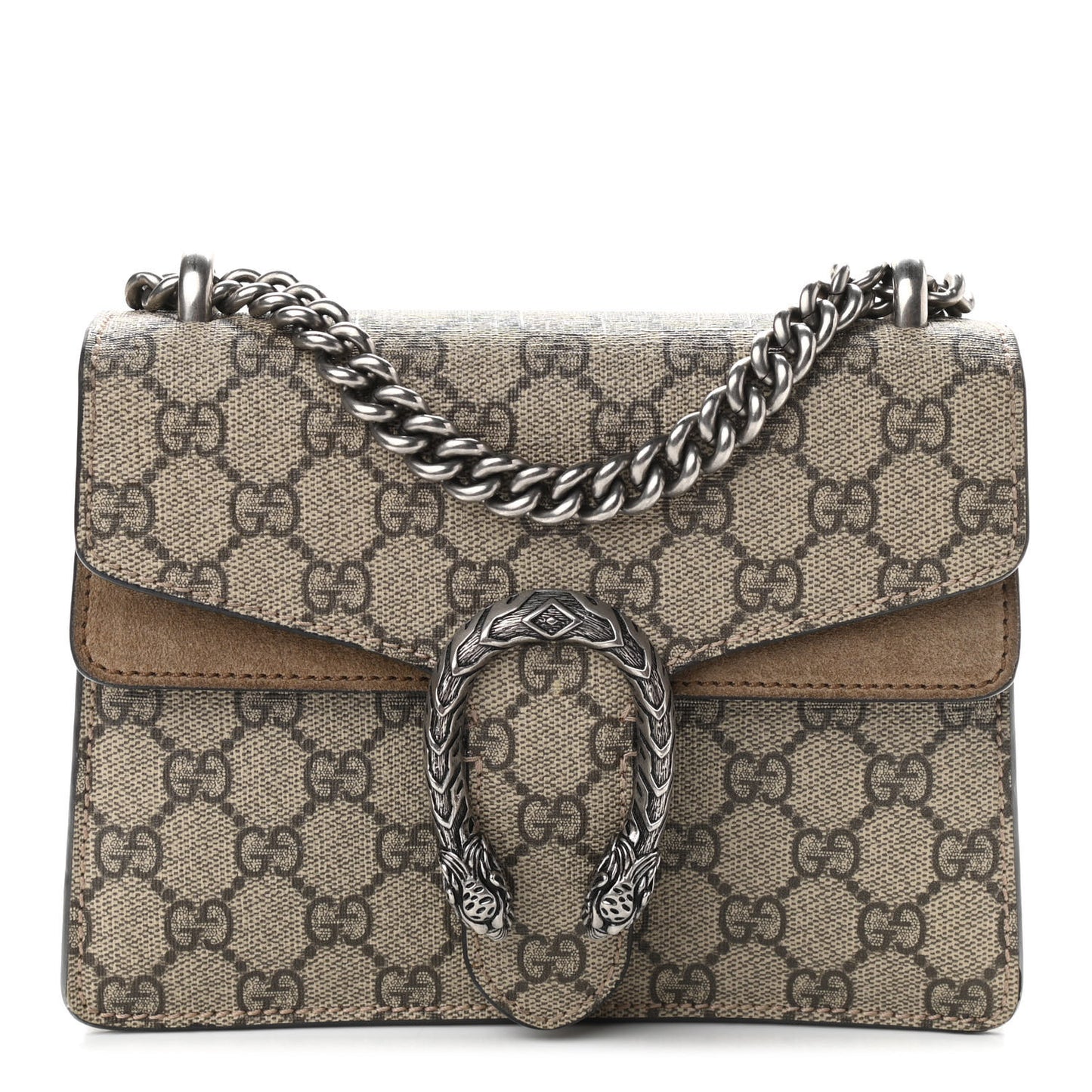 GG Supreme Monogram Mini Dionysus Shoulder Bag Taupe