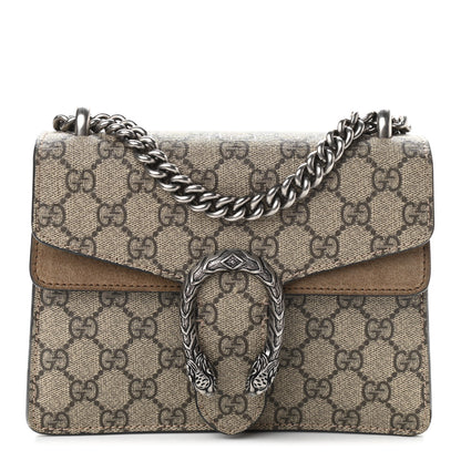 Gucci GG Supreme Monogram Mini Dionysus Shoulder Bag Taupe 1 of 12