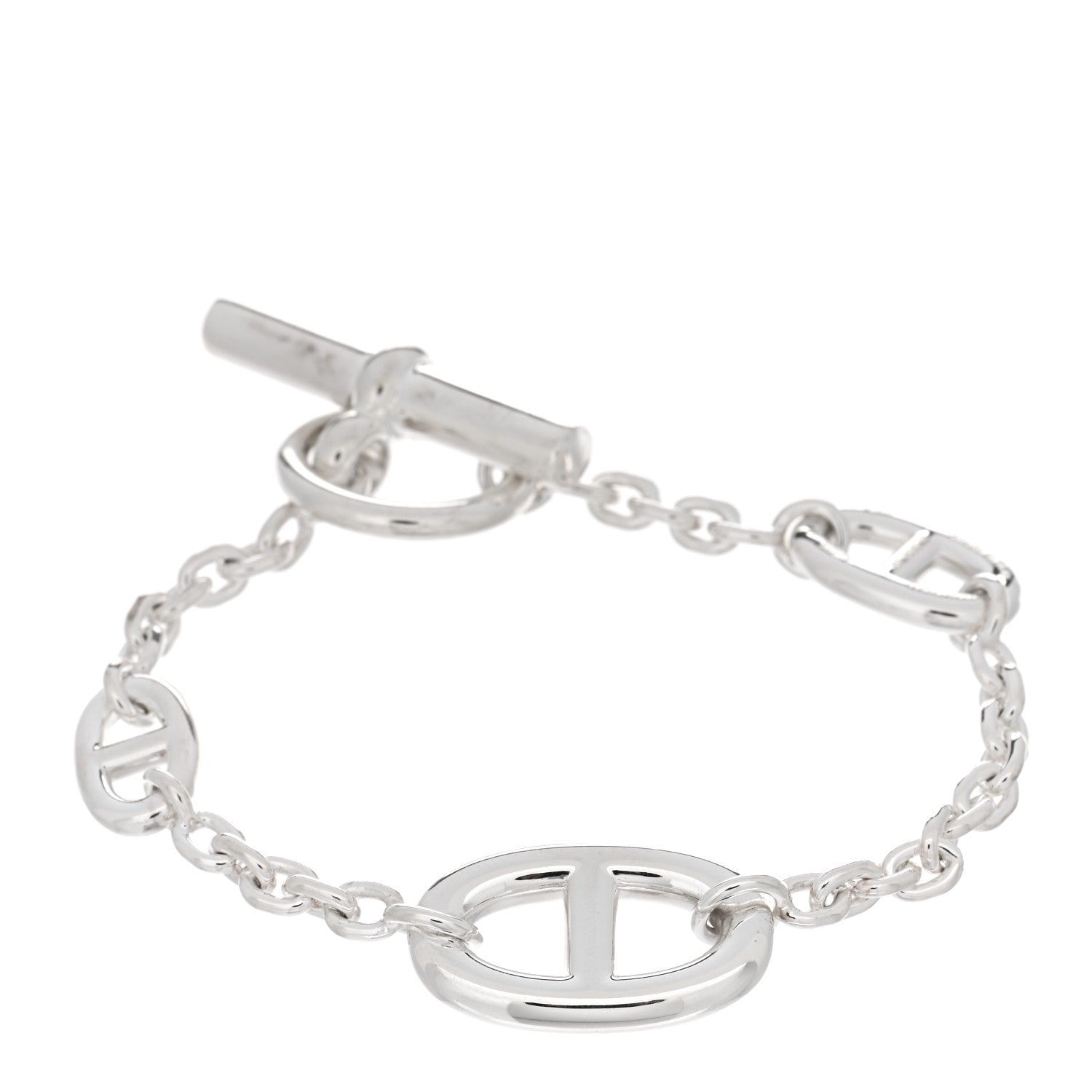 Hermes Sterling Silver Farandole Bracelet ST 1 of 4